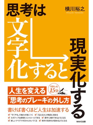 cover image of 思考は文字化すると現実化する